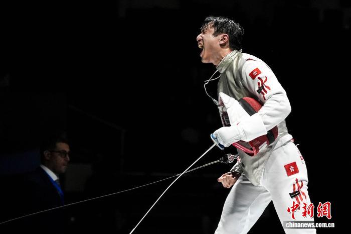 香港特区政府对蔡俊彦在世界击剑锦标赛夺金表